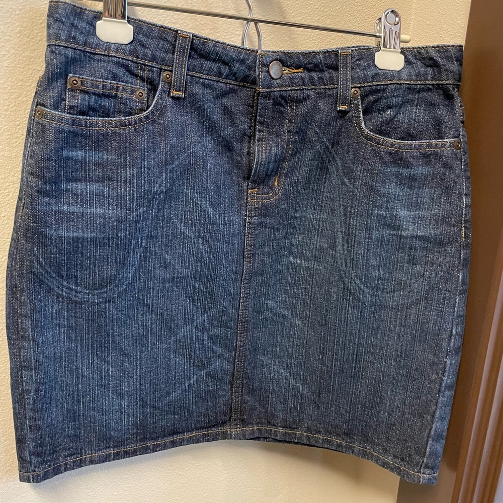 Classic Blue Denim Skirt